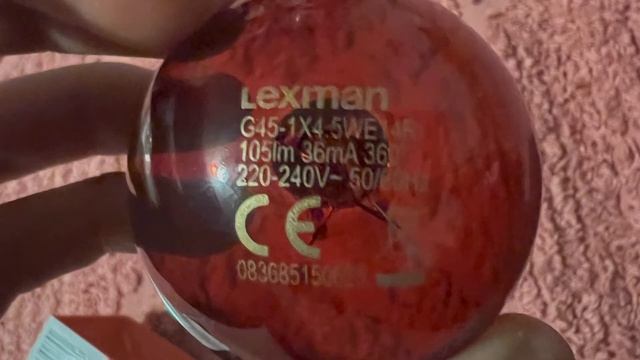 Lexman 4,5W E14 220-240V red colored LED filament light bulb смотреть онлайн