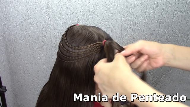 Penteado Elegante Fácil com Flor de Cabelo | Easy Hairstyle Braided Flower? смотреть онлайн