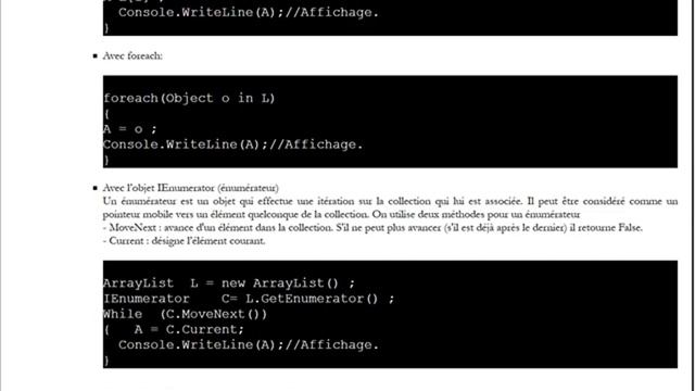 Utiliser les Collections ArrayList et Hashtable смотреть онлайн
