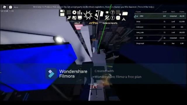 Climbing Vertex tower in Roblox parkour with too much lag смотреть онлайн