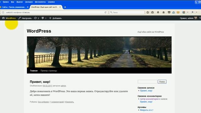 Урок #1 Устанока Wordpress на хостинг. Изменение дизайна сайта смотреть онлайн