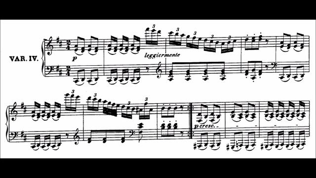 Ludwig Van Beethoven - Variations On An Original Theme Op. 76 (audio + Sheet Music)