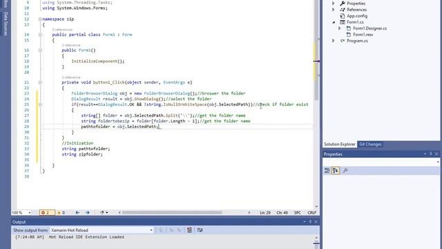 Zip and Unzip folder in Winforms C# desktop without api using system.IO.Compression смотреть онлайн