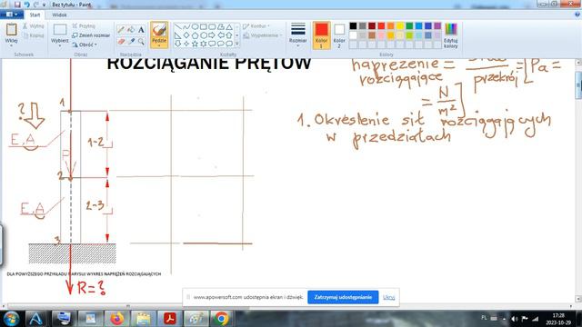 Rozciąganie pręta naprężenia rozciągające смотреть онлайн