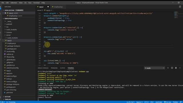 #13 Connect to MongoDB Atlas cluster with Mongoose | React Native смотреть онлайн