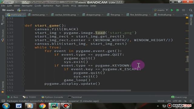 Super Mario Game Using Python || Super Mario Bros with python and Pygame смотреть онлайн