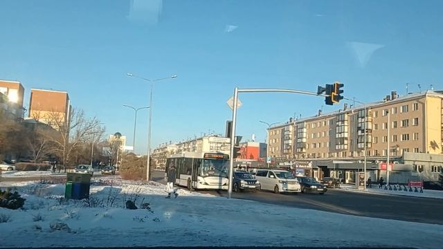 Поездка на автобусе Irisbus Citelis 12 m|37 маршрут|170 AT 01|город Астана смотреть онлайн