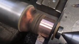 Проточка коллектора на якоре УШМ