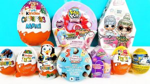 СЮРПРИЗ MIX! Pikmi Pops, Shopkins, MARVEL, LOL Dolls, Disney, Robocar Poli Unboxing Kinder Surprise
