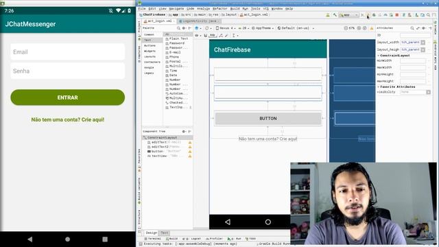 FIREBASE CHAT ANDROID TUTORIAL #1 | PRIMEIROS PASSOS смотреть онлайн