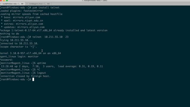 Zabbix 4.0企业级分布式监控实战/6.5 数据收集 Telnet Check смотреть онлайн