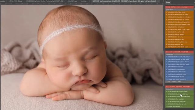 Newborn skin editing and how to fade the background beanbag blanket using LSP Signature Newborn смотреть онлайн