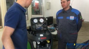 Новая установка для обслуживания автокондиционеров BOSCH ACS 743