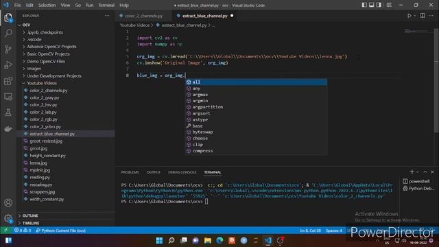 14. Extract the blue color channel from BGR color image using Open CV and Python смотреть онлайн