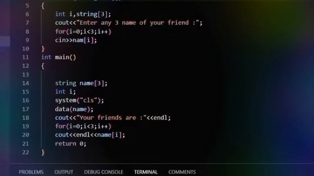 Program to print 3 friend name in C++ ? || MD Salamat C++ смотреть онлайн