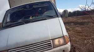 Испытание цепей противоскольжения в грязи. На газели