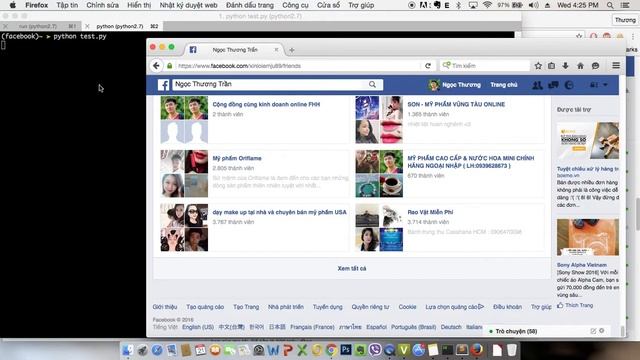 get friends of a user facebook with python смотреть онлайн
