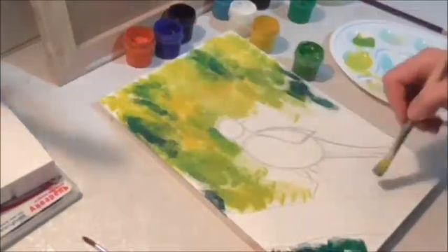 Рисуем гуашью смотреть онлайн