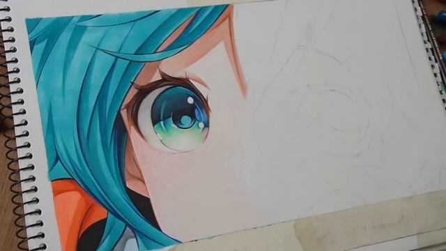 Drawing - ANIME Eyes (Time Lapse)レム смотреть онлайн