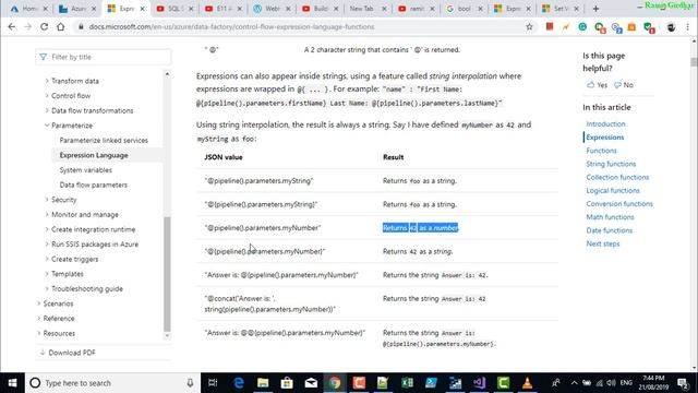 ADF - Type string cannot be initialized or update with value of type 'integer'/'float' смотреть онлайн