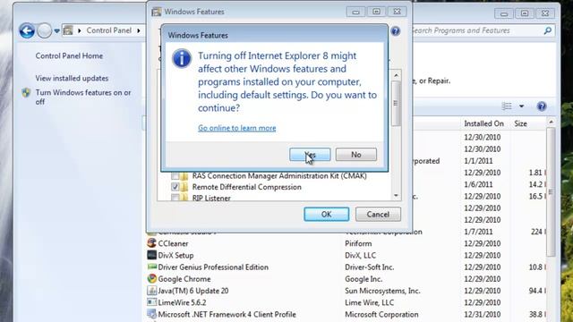 How to Uninstall Internet Explorer // Windows 7 смотреть онлайн