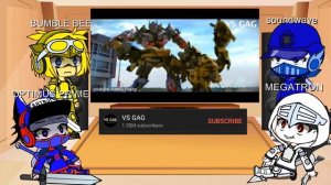 Transformers React to Optimus Prime VS BumbleBee (Animation by VS GAG) | Gacha Club Content