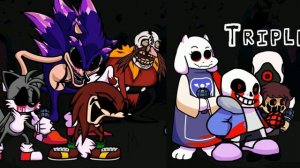 FNF - True Lab Monsters - Triple Trouble Mashup (Sonic.exe + Undertale)