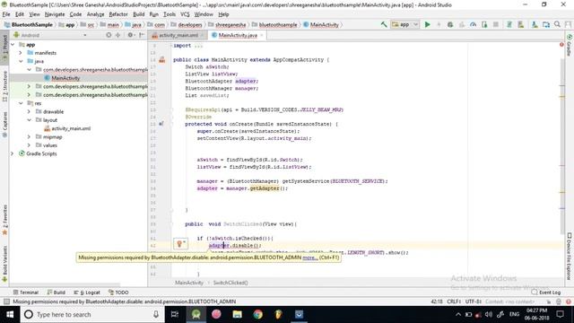 Working on Bluetooth in Android and getting list of paired devices into listview смотреть онлайн