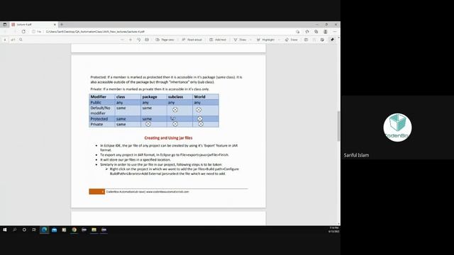 Java_Live_Class: What is Packages, JAR files, Access Modifiers & Static in Java? смотреть онлайн