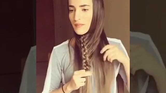Как заплести красивую косичку. Легко и быстро самому себе смотреть онлайн