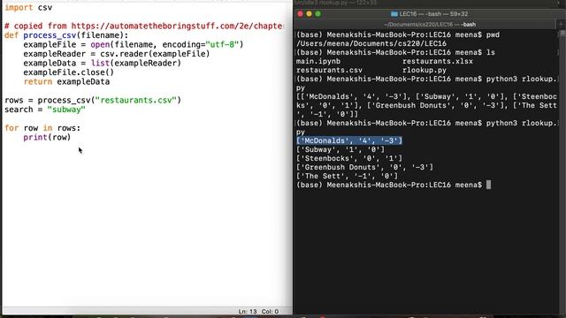 [CS 220 / CS319 Spring 2021] LEC 16 Video 4: rlookup.py demo смотреть онлайн