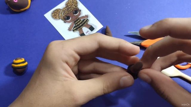 Лепим куклу ЛОЛ - Королева Пчела из пластилина смотреть онлайн