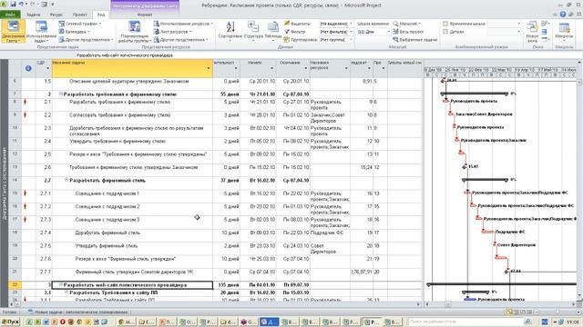 MS Project Часть 6 (Шаманство. Сохранение базового плана) смотреть онлайн