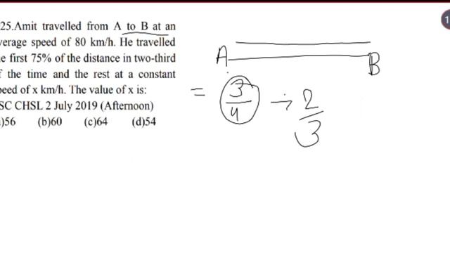 Q25.Amit travelled from A to B at an
average speed of 80 km/h. He travelled
the first 75% .... смотреть онлайн