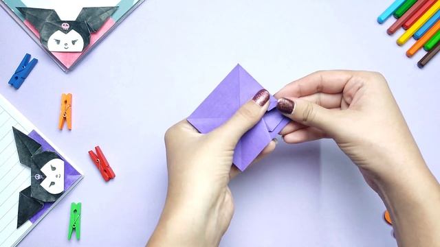 Origami Kuromi Paper Bookmark |How to make paper crafts?! смотреть онлайн