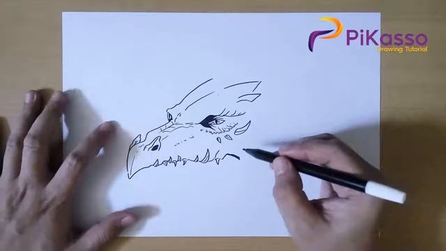 How to Draw a Dragon Head step by step смотреть онлайн