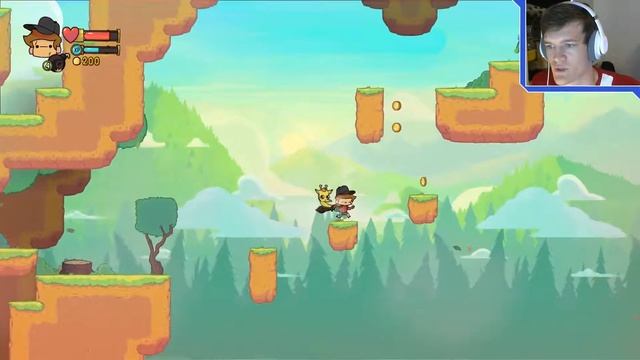 OMG, MY GIRAFFE IS A HELICOPTER! | INDIEMO: Let's Play The Adventure Pals Gameplay смотреть онлайн