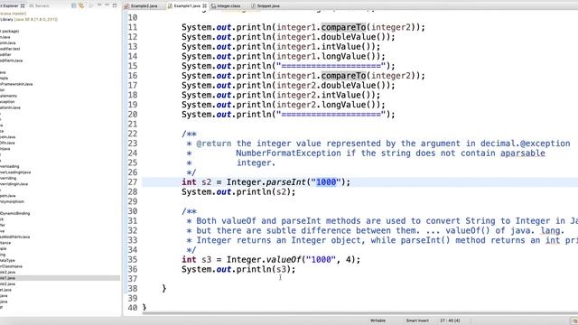 Integer Wrapper Class Video-3 смотреть онлайн