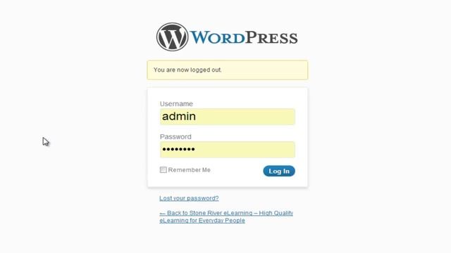 LogIn your WordPress account смотреть онлайн