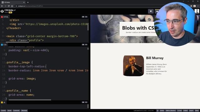Create interesting blob shapes with CSS смотреть онлайн