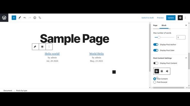 How to use posts by type block for wordpress gutenberg editor смотреть онлайн