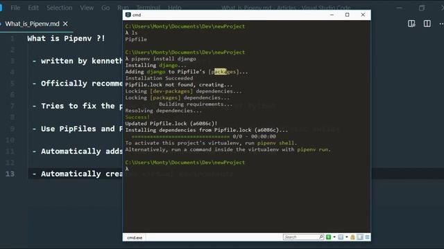 SetUp Development environment using Pipenv смотреть онлайн