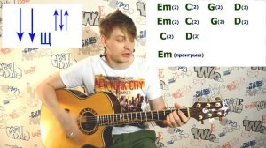 Уроки игры на гитаре с нуля (урок20) на примере Сплин- Выхода нет- подробный разбор и обучение.