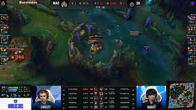 Mundial 2021 MAD x DK Melhores Momentos Jogo 3 | Mundial 2021 Quartas de Final MAD Lions x DWG KIA смотреть онлайн