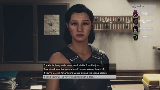 Starfield - The Lodge: Activities: Speak To Andreja (Persuasion Choice) Angry Then Calm Gameplay смотреть онлайн