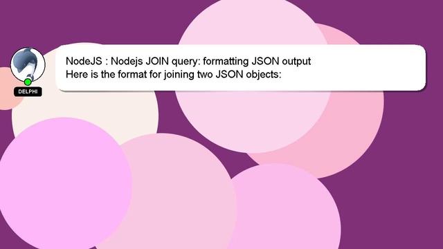 NodeJS : Nodejs JOIN query: formatting JSON output смотреть онлайн