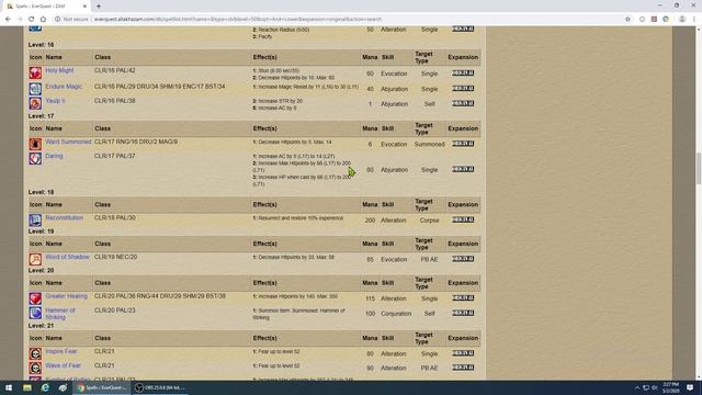 EVERQUEST - Cleric spell guide for Mischief TLP server 2021. (Levels 1-50) смотреть онлайн