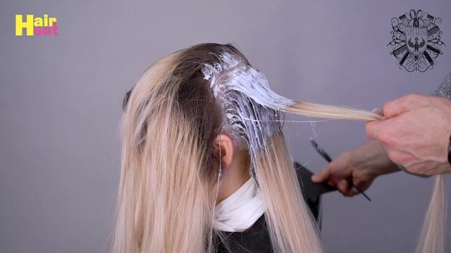 Обесцвечивание - ускоренный сложный тип нанесения - HairSet #113 смотреть онлайн