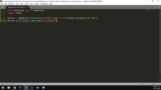 Cap #25 | Curso Python con Selenium | Usando Scroll Down смотреть онлайн