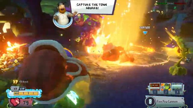 Огненный Горох (Мастер) против Захвата Территории - PvZ GW2 смотреть онлайн